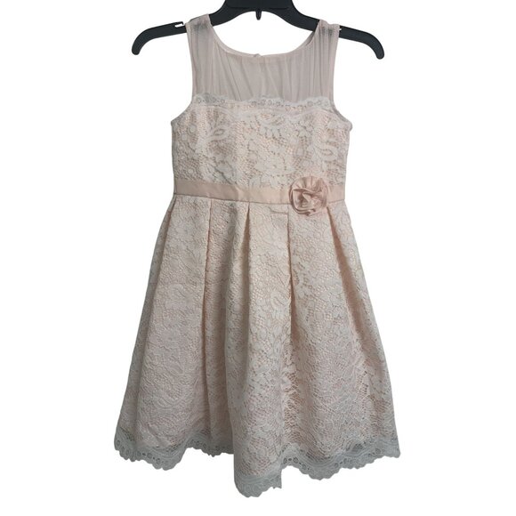 Jona Michelle Girls Lace Sleeveless Dress Size 7 - Picture 3 of 11